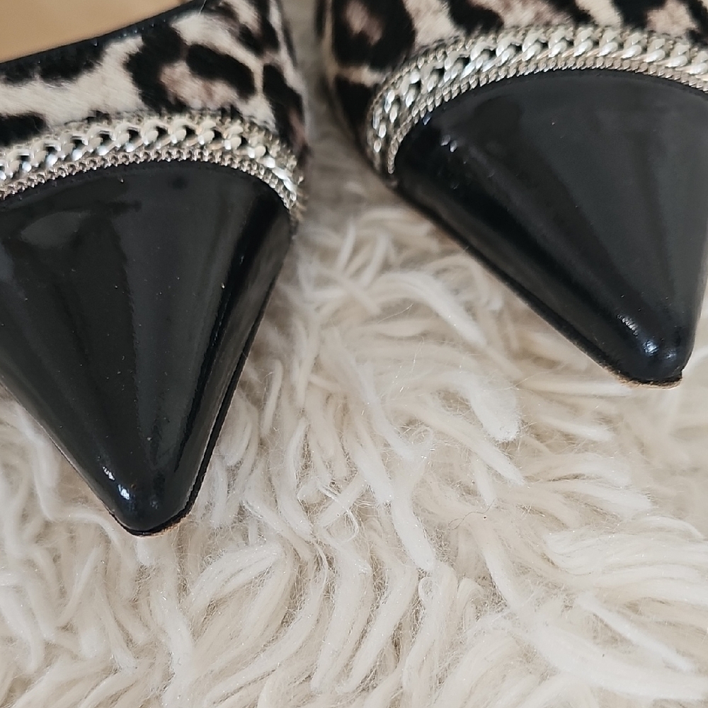 Jimmy Choo Leopard and Black Heels - Picture 6 of 14